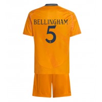 Real Madrid Jude Bellingham #5 Bortedraktsett Barn 2024-25 Kortermet (+ Korte bukser)